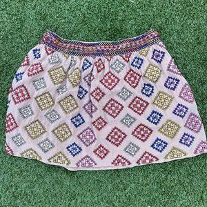 Gryphon Silk Beaded Mini skirt